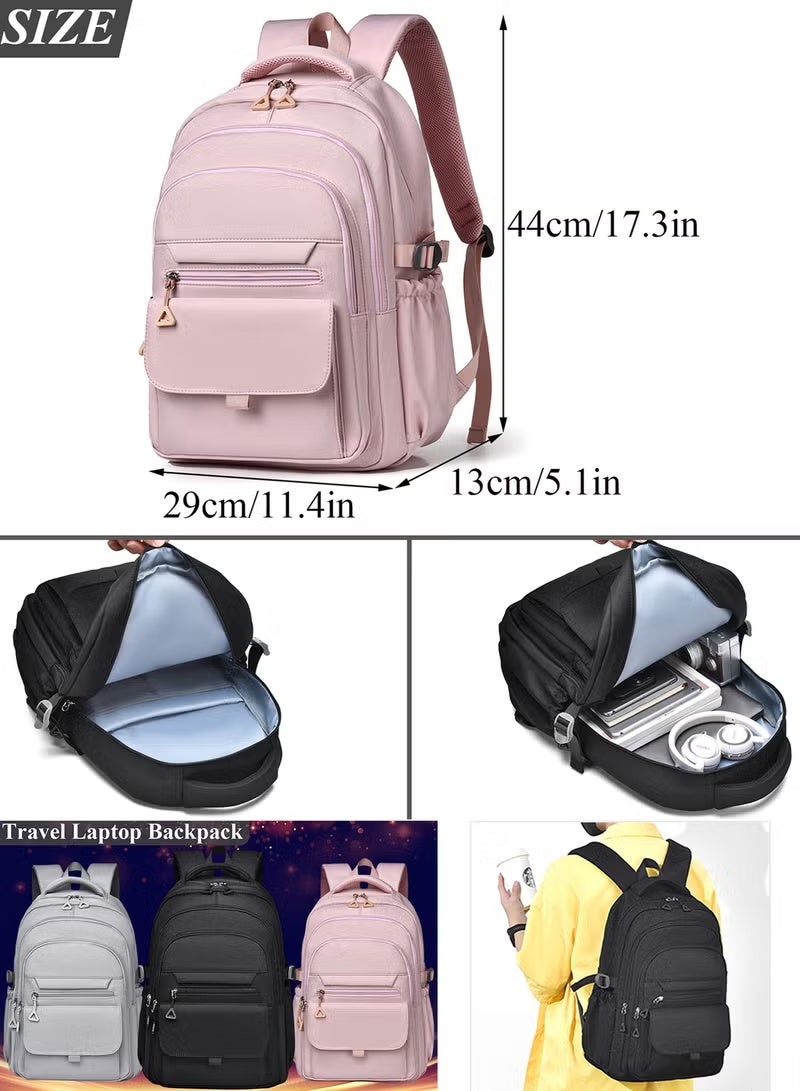 Pastel Pink Multi - Pocket Backpack - Image 2